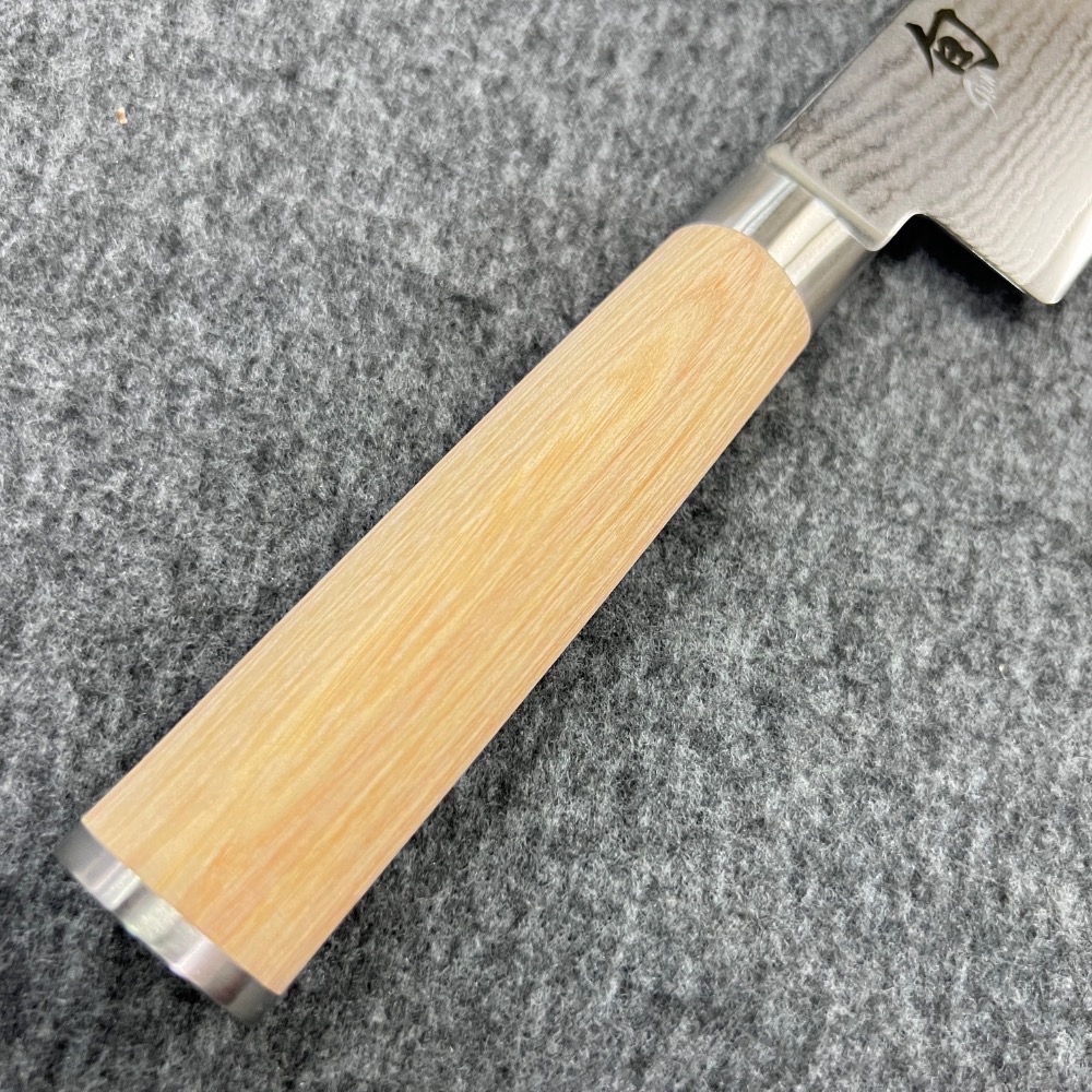 台中菜刀王 旬 DM0701W 大馬士革小刀 150mm（白花木柄）～全館超取免運～-細節圖4