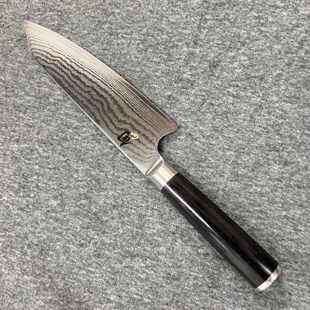 台中菜刀王 旬 DM-0702 大馬士革三德刀 160mm-細節圖2