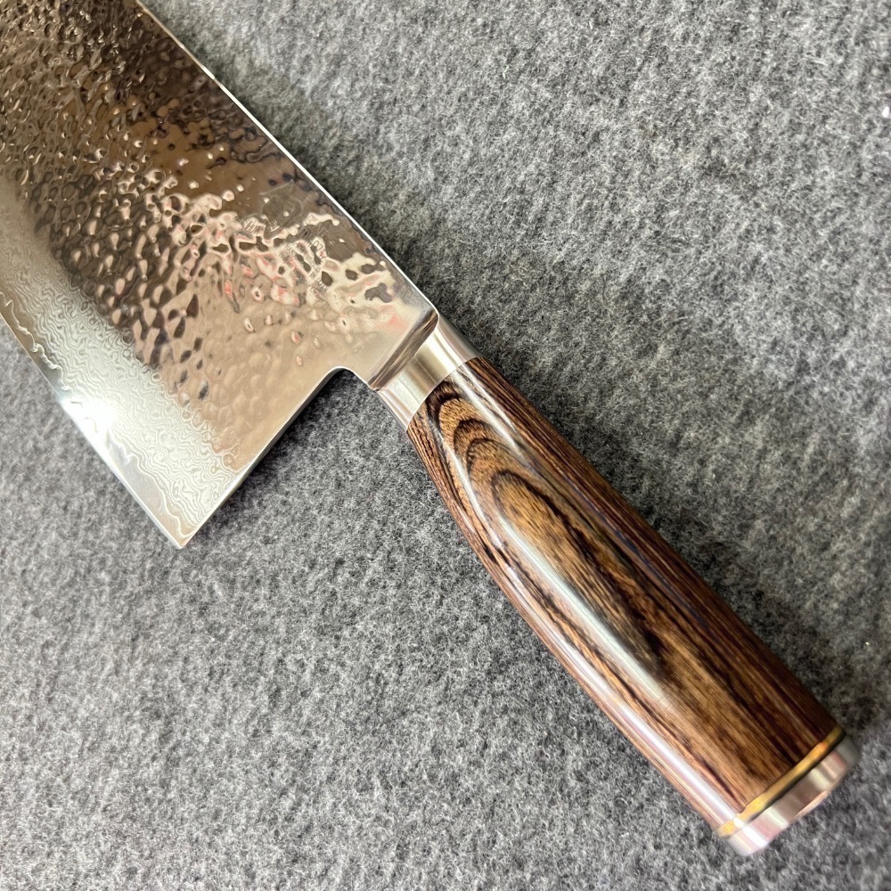 台中菜刀王  旬 TDM-0712 大馬士革鎚紋中華刀180mm～全館超取免運～-細節圖3