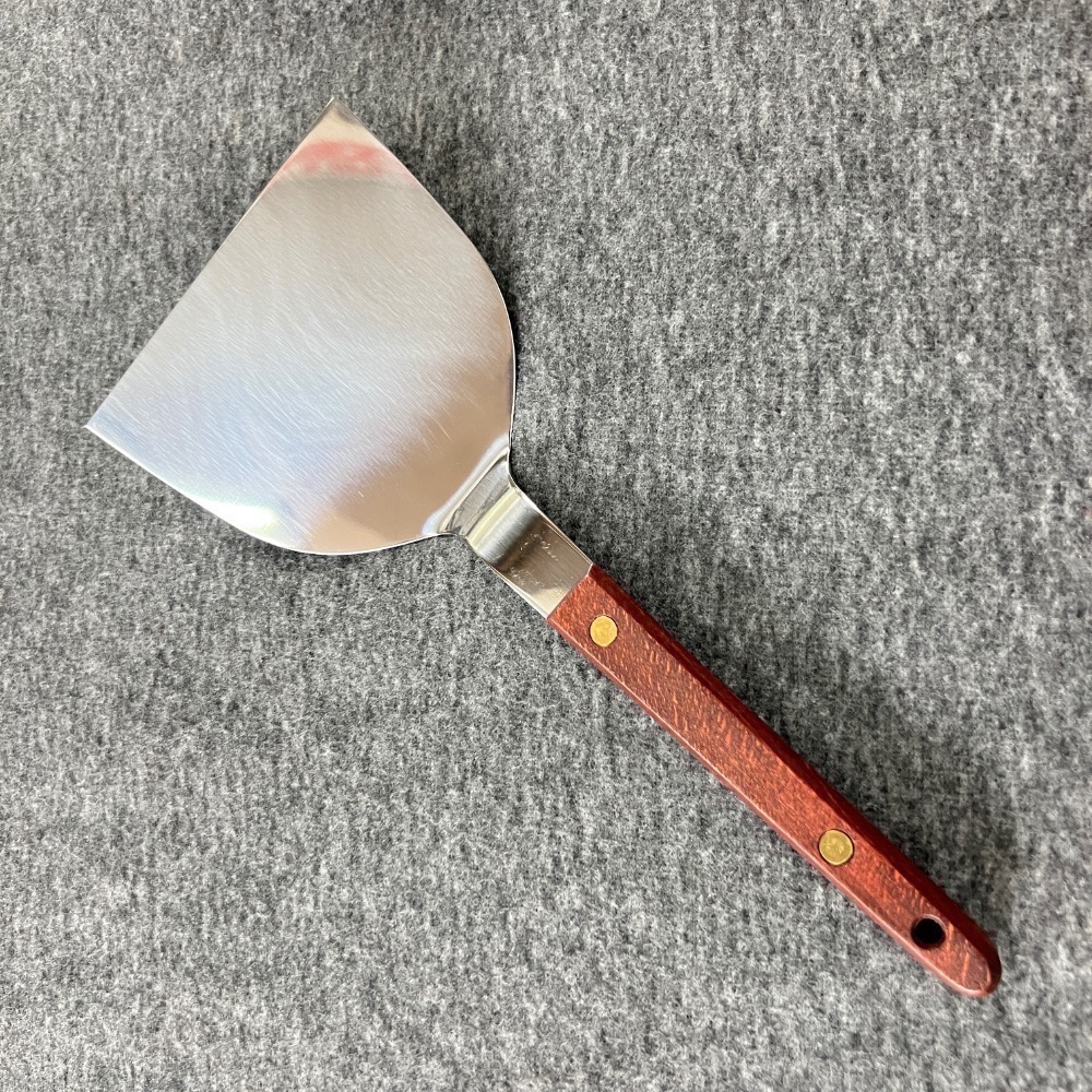 台中菜刀王 日本製 鐵板燒鏟不銹鋼 牛排鏟 煎鏟 （帶開封）～-細節圖2