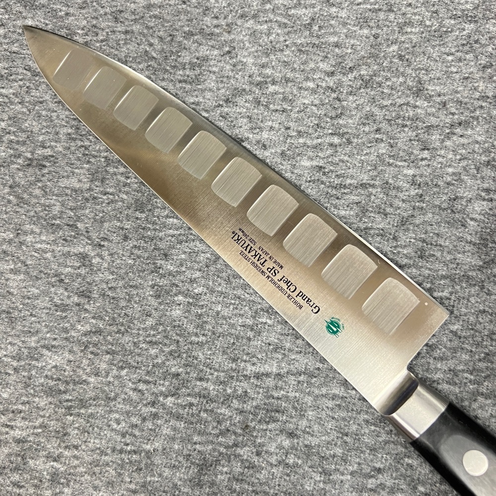 台中菜刀王 堺孝行 Grand Chef . SP 單面氣孔 牛刀 、料理刀、主廚刀 240mm～全館超取免運～-細節圖2