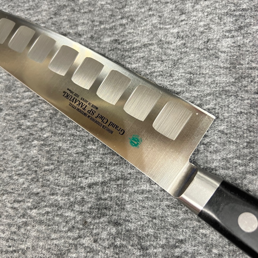 台中菜刀王 堺孝行 Grand Chef . SP 單面氣孔 牛刀 、料理刀、主廚刀 240mm～全館超取免運～-細節圖3