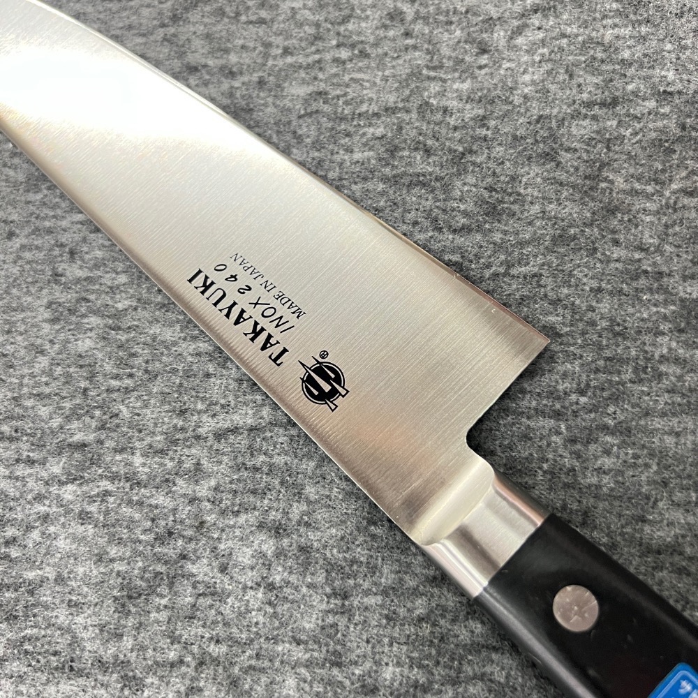 台中菜刀王 堺 孝行 INOX 鉬釩鋼 主廚刀 牛刀 240mm 270mm-細節圖3