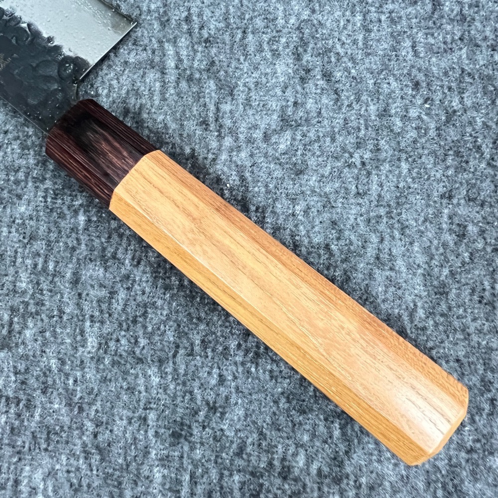 台中菜刀王 堺孝行 青紙SUPER 黑打 槌目 主廚刀 牛刀 240mm-細節圖6