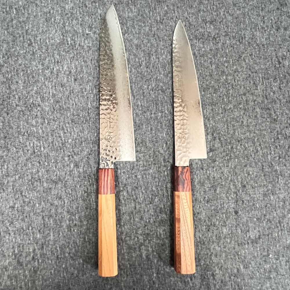 台中菜刀王 堺孝行  VG10鋼 33層鎚目大馬士革 和牛刀 210mm 240mm～-規格圖4