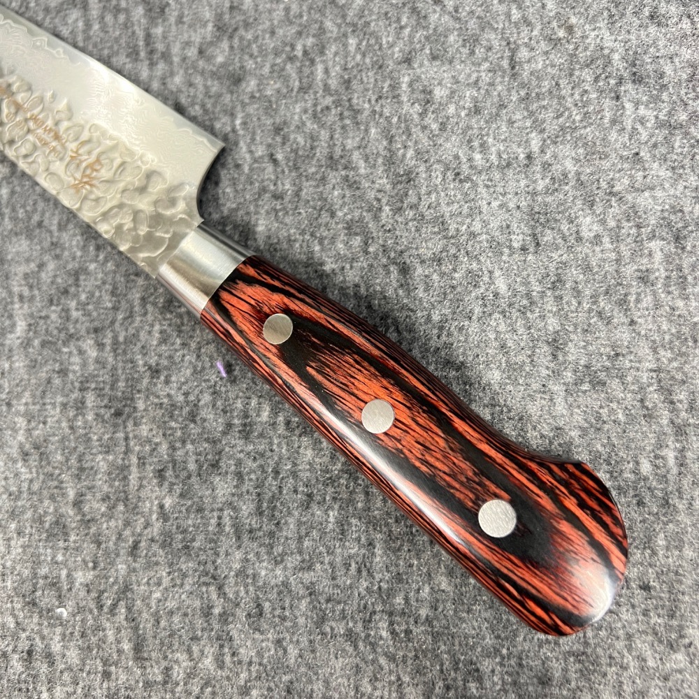 台中菜刀王 堺孝行 33層大馬士革紋 槌目 VG10 筋引 240mm～全館超取免運～-細節圖6