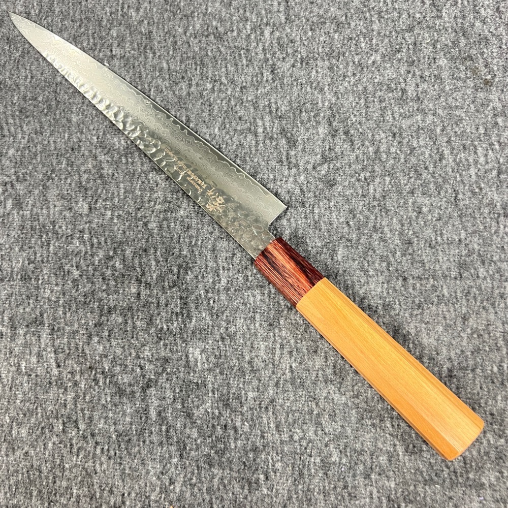 台中菜刀王 堺孝行 33層槌紋 筋引 240mm 日式木柄 ～-細節圖2