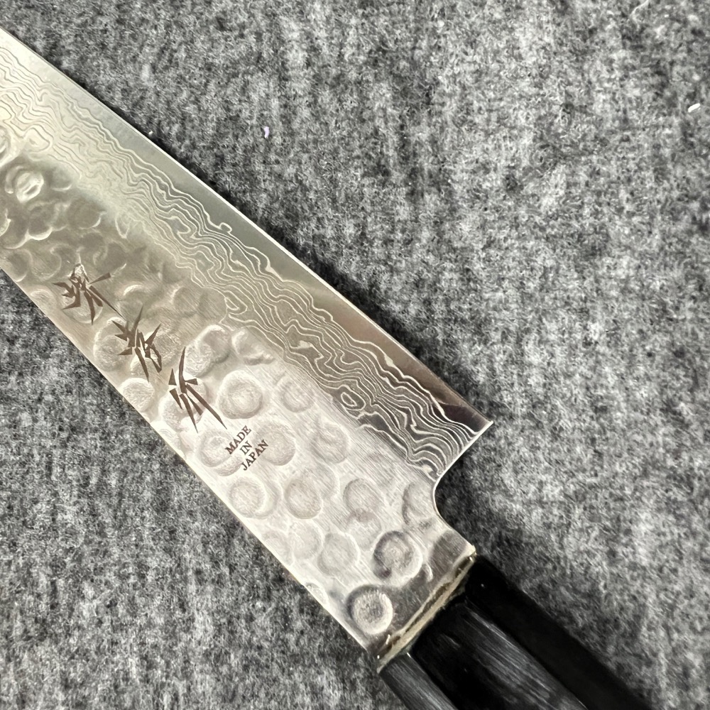 台中菜刀王 堺 孝行 AUS10 45層大馬士革紋 筋引 240mm 木蘭握把～-細節圖3