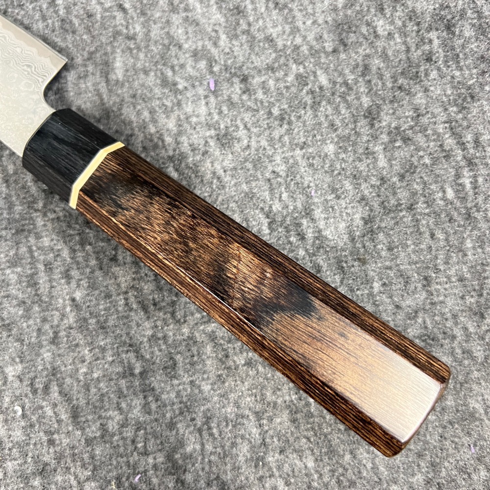 台中菜刀王 仙藏 BD-07  VG10 大馬士革 萬用細身 210mm 積層木八角柄~-細節圖6