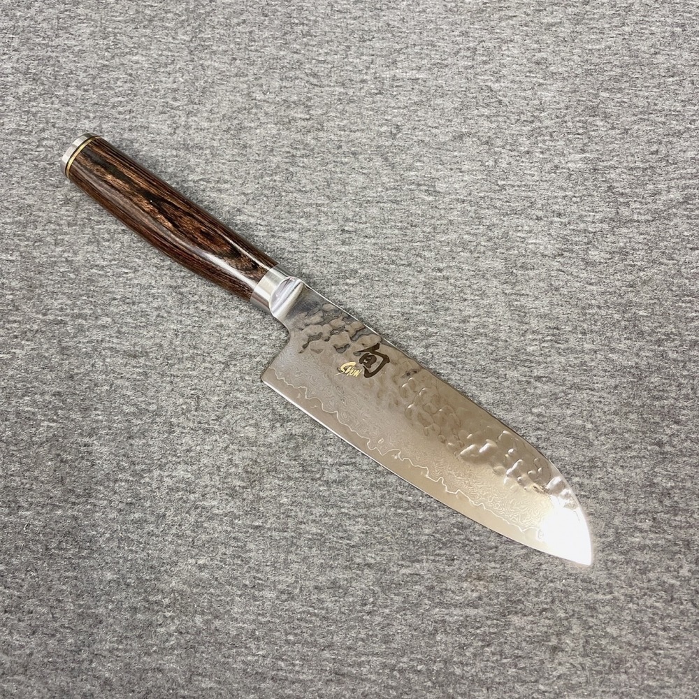 台中菜刀王 旬TDM0727 大馬士革 搥紋 牛刀小三德刀140mm ～-細節圖2