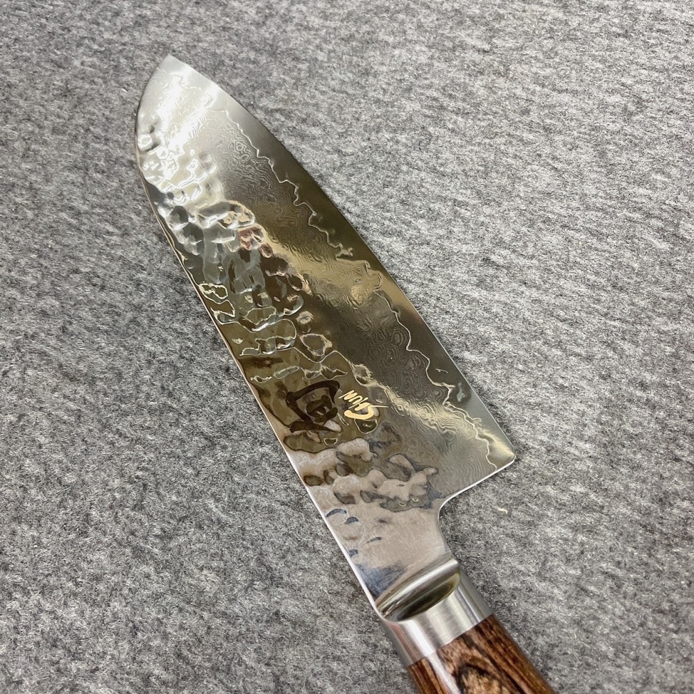 台中菜刀王 旬TDM0727 大馬士革 搥紋 牛刀小三德刀140mm ～-細節圖5