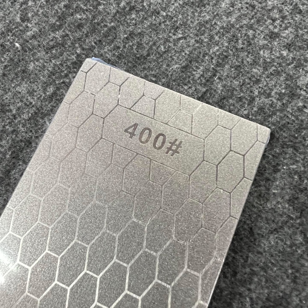 台中菜刀王 雙面鑽石砥石 ～  細數#400/#1000 雙面鑽石砥金鋼石砥 超硬磨刀石   整平石 ~-細節圖2
