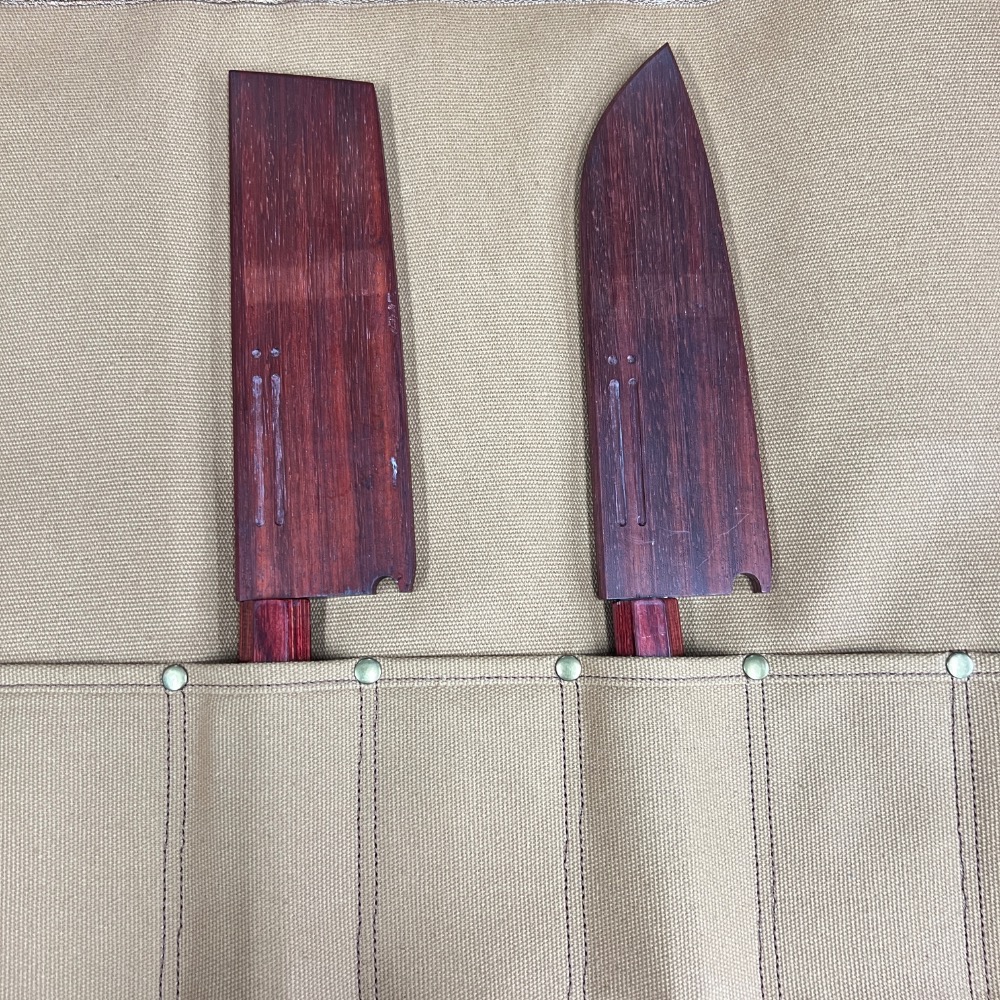 台中菜刀王 超質感的日式刀袋 帆布日式刀袋 刀卷 （8入）～超取免運～-細節圖4