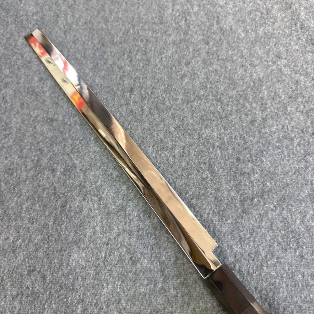 台中菜刀王出品 双水牛黑檀八角柄 蛸引 柳刃 生魚片刀 330mm～超取免運～-細節圖3