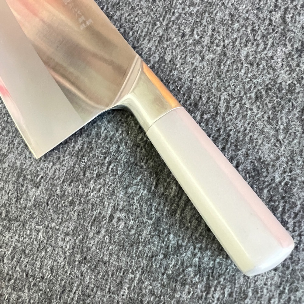 台中菜刀王～鐵八角 3號 （有刻度） 中式片刀 切菜 切肉 廚師刀 刀具 ～-細節圖3