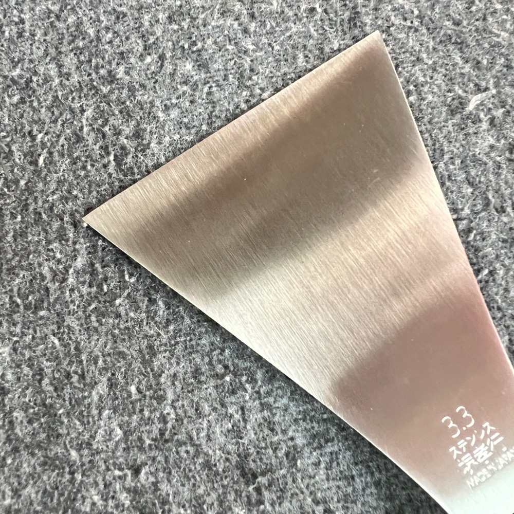 堺孝行 料理小物 三角鏟子 鐵板鏟  薄口 100mm-細節圖5