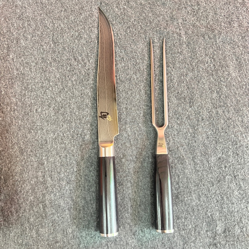 旬Shun 大馬士革 精美鐵板刀叉組-細節圖2