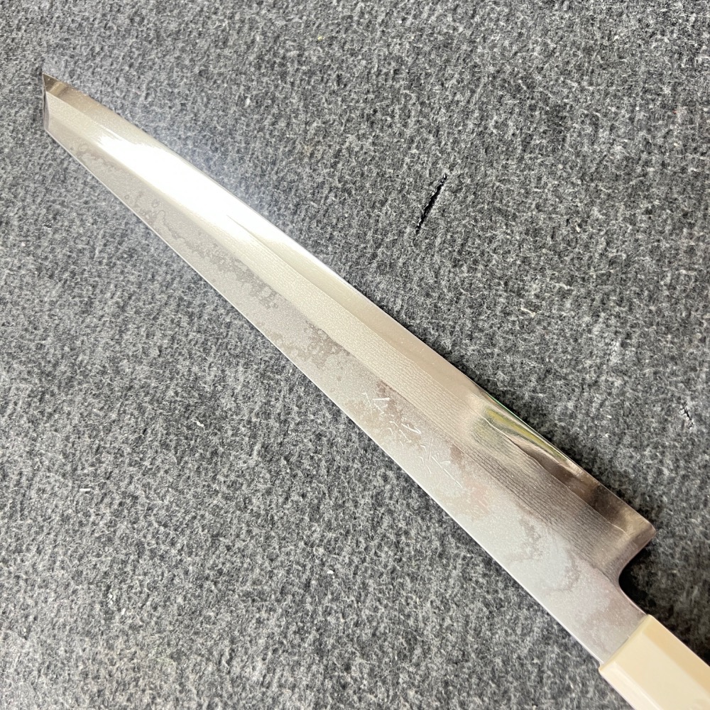 菜刀王出品 秦儀作VG-10 W 系列 二合層鍛 劍型柳刃300mm-細節圖2