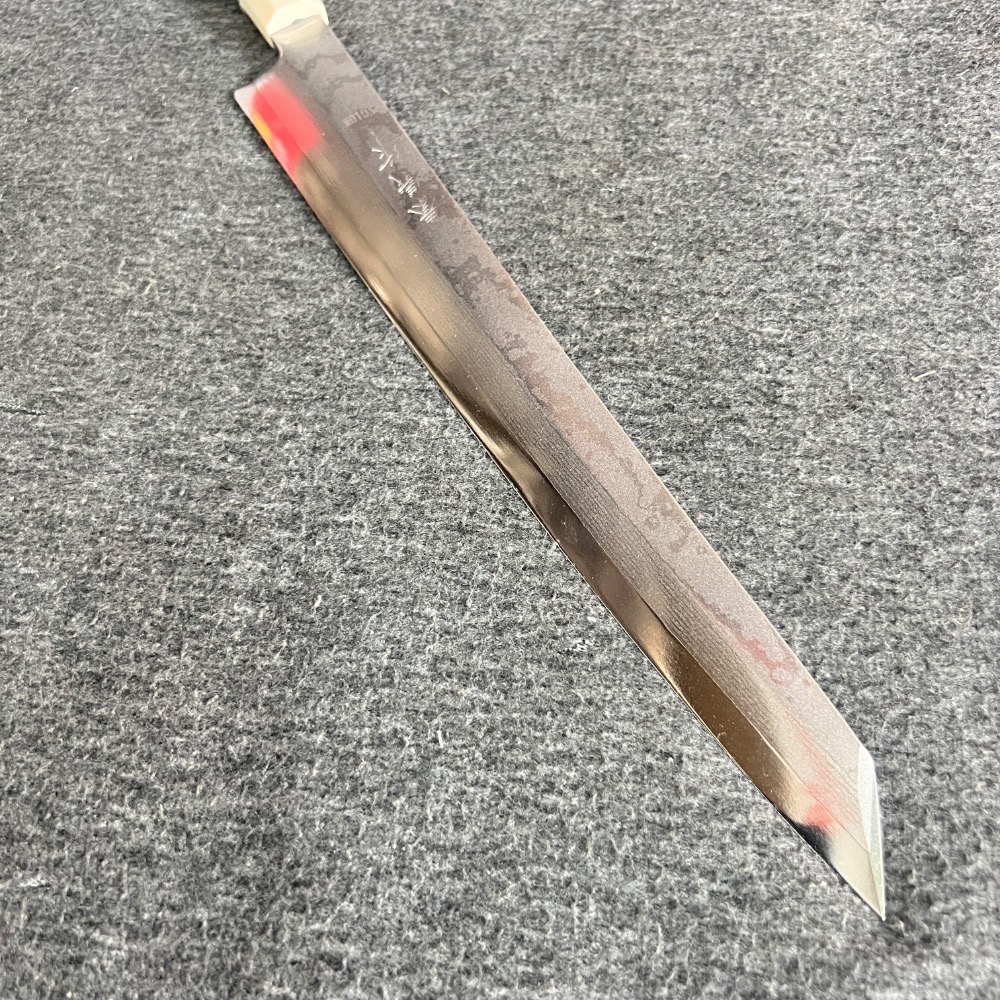 菜刀王出品 秦儀作VG-10 W 系列 二合層鍛 劍型柳刃300mm-細節圖6