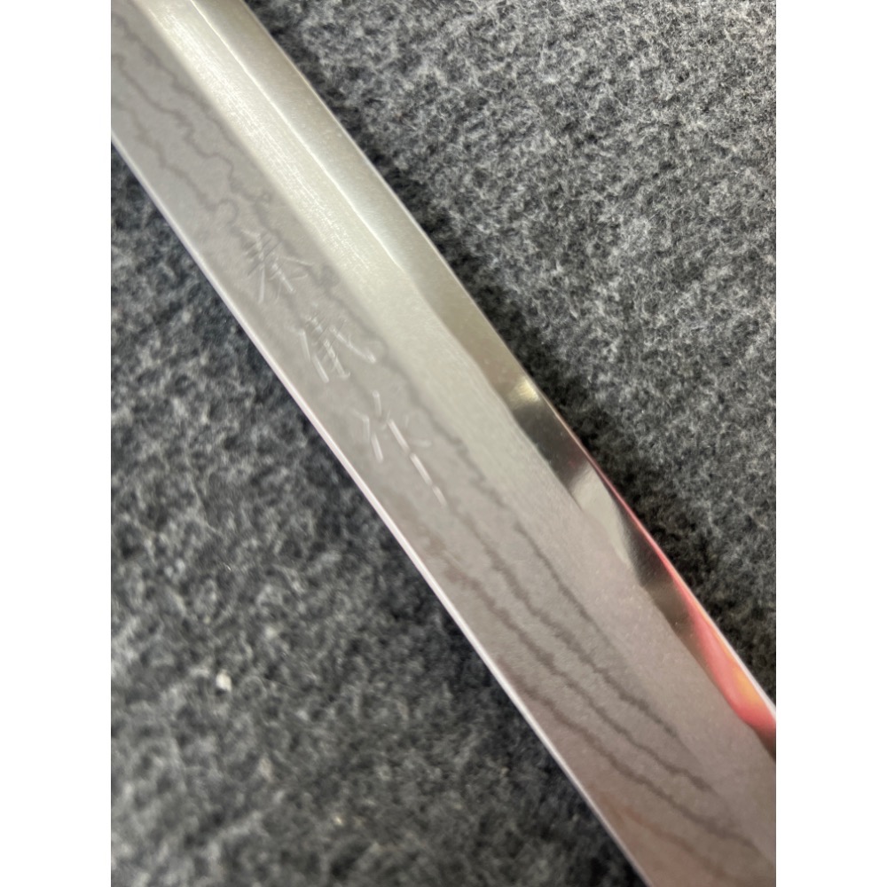 菜刀王出品 秦儀作VG-10 W 系列～二合層鍛 蛸引先丸300mm-細節圖4