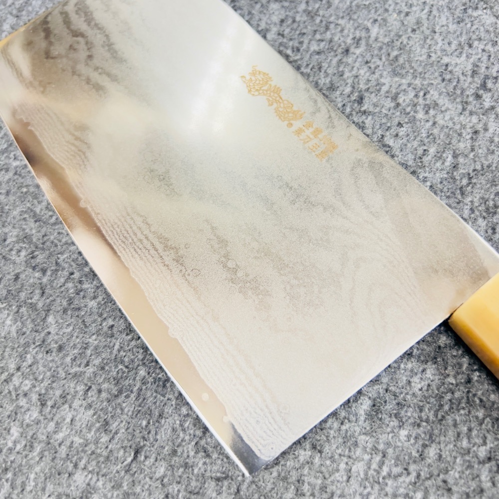 台中菜刀王出品 黑檀大馬士革積層 VG10片刀 6 6.5 7寸 中華包丁-細節圖3