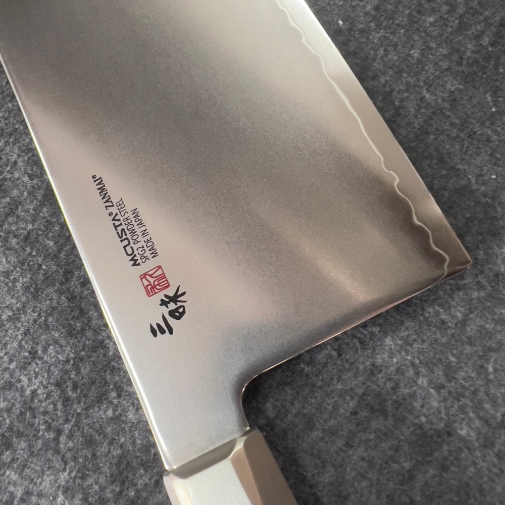 台中菜刀王 三昧 別誂 SPG 2 粉末鋼 中華包丁180mm-細節圖4
