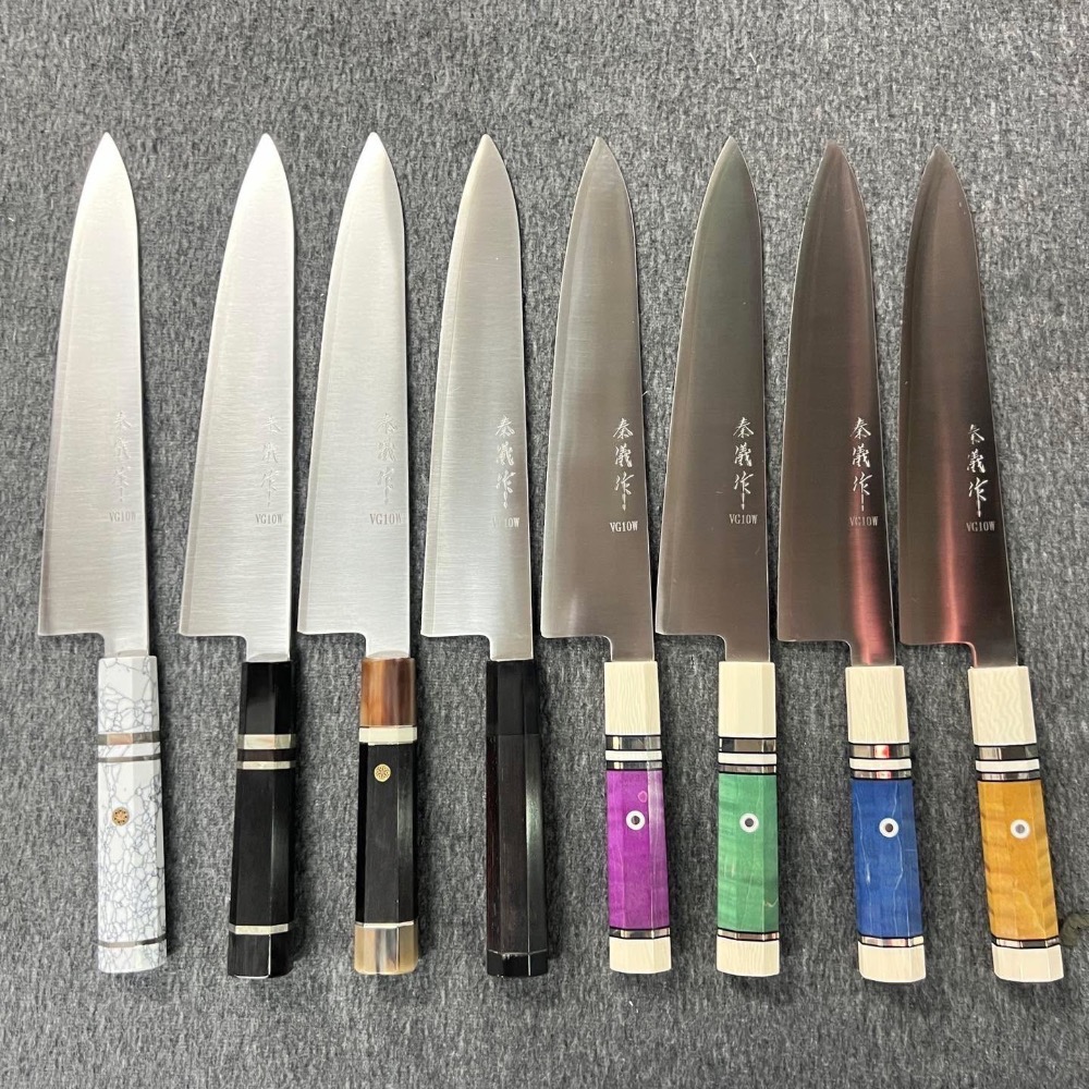 台中菜刀王 秦儀作日本武生VG10W系列｜和牛刀240mm-細節圖3