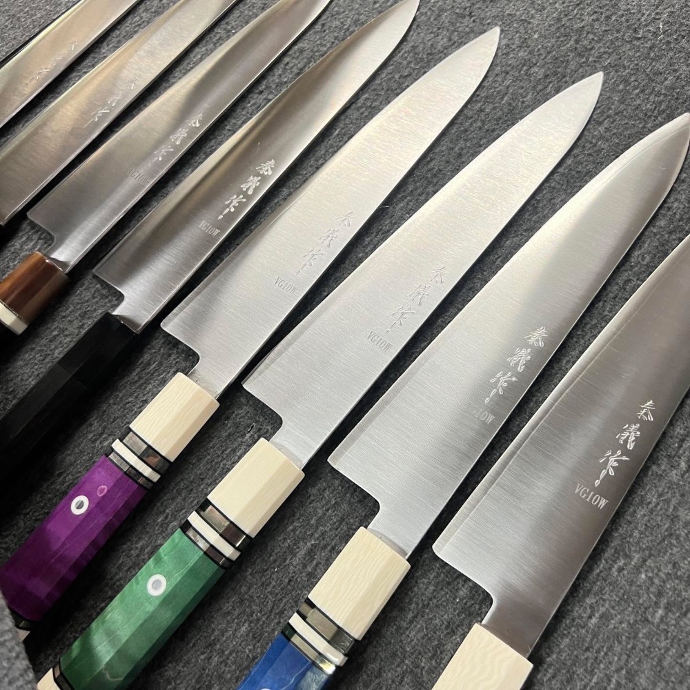 台中菜刀王 秦儀作日本武生VG10W系列｜和牛刀240mm-細節圖4