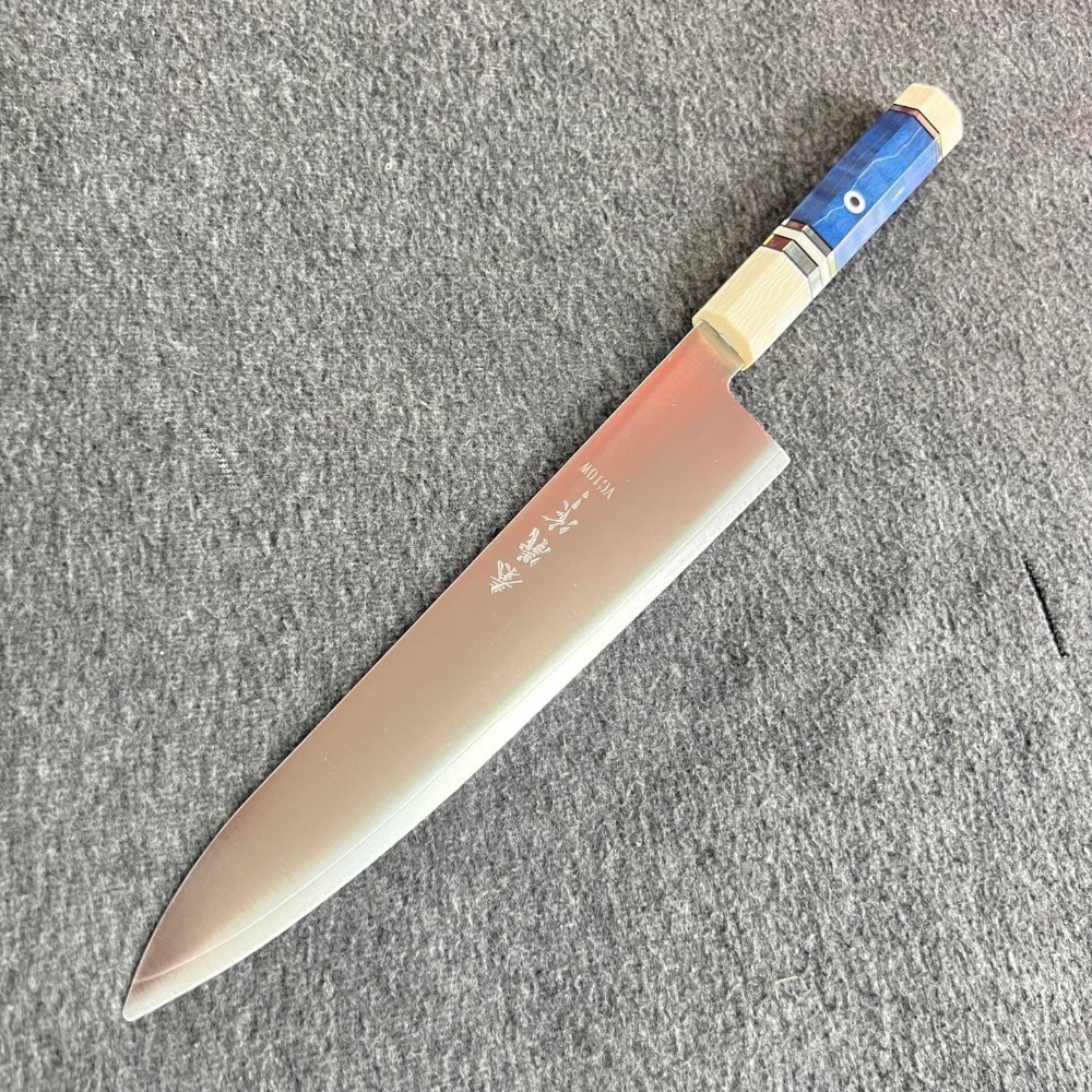 台中菜刀王 秦儀作日本武生VG10W系列｜和牛刀240mm-細節圖6