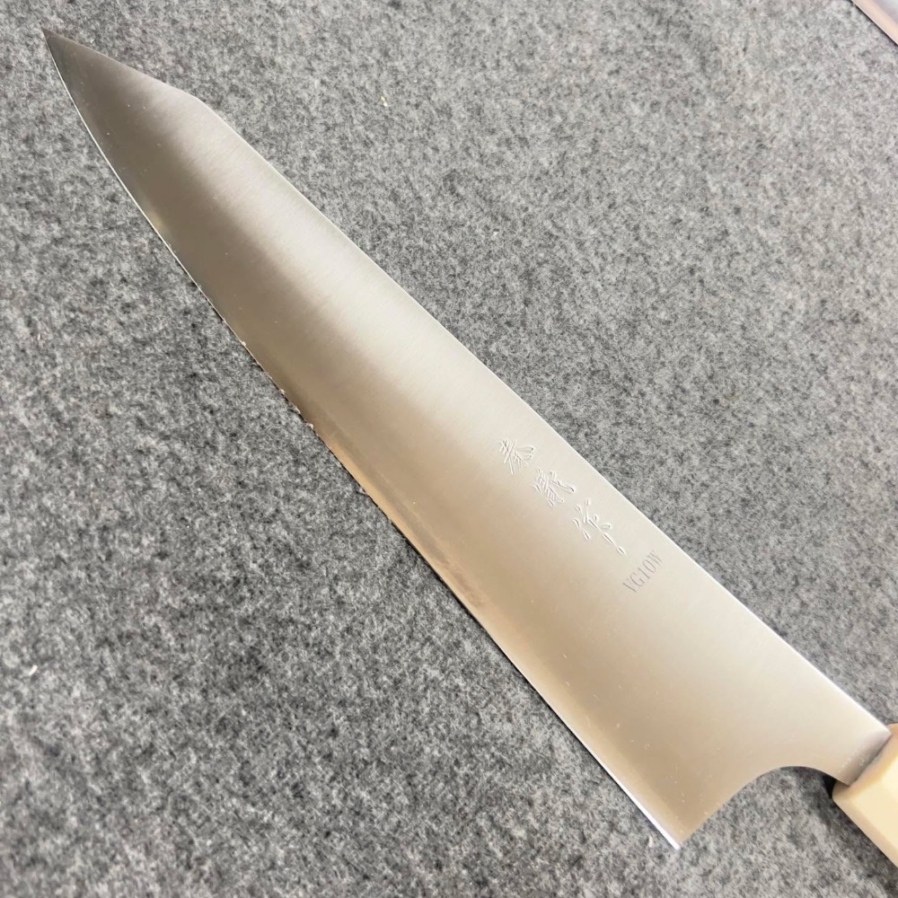 台中菜刀王出品 秦儀作日本武生 VG-10 W系列 劍型牛刀270mm-細節圖2