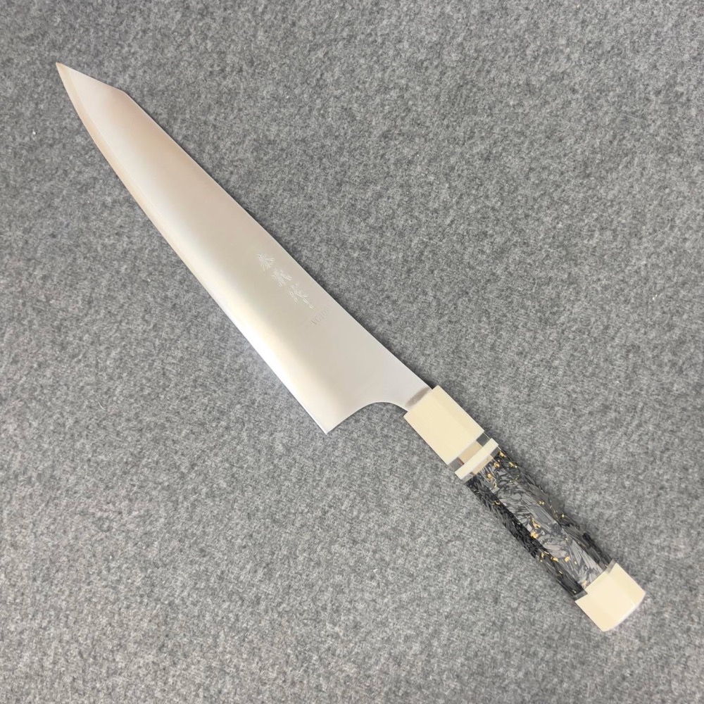 台中菜刀王出品 秦儀作日本武生 VG-10 W系列 劍型牛刀270mm-細節圖3
