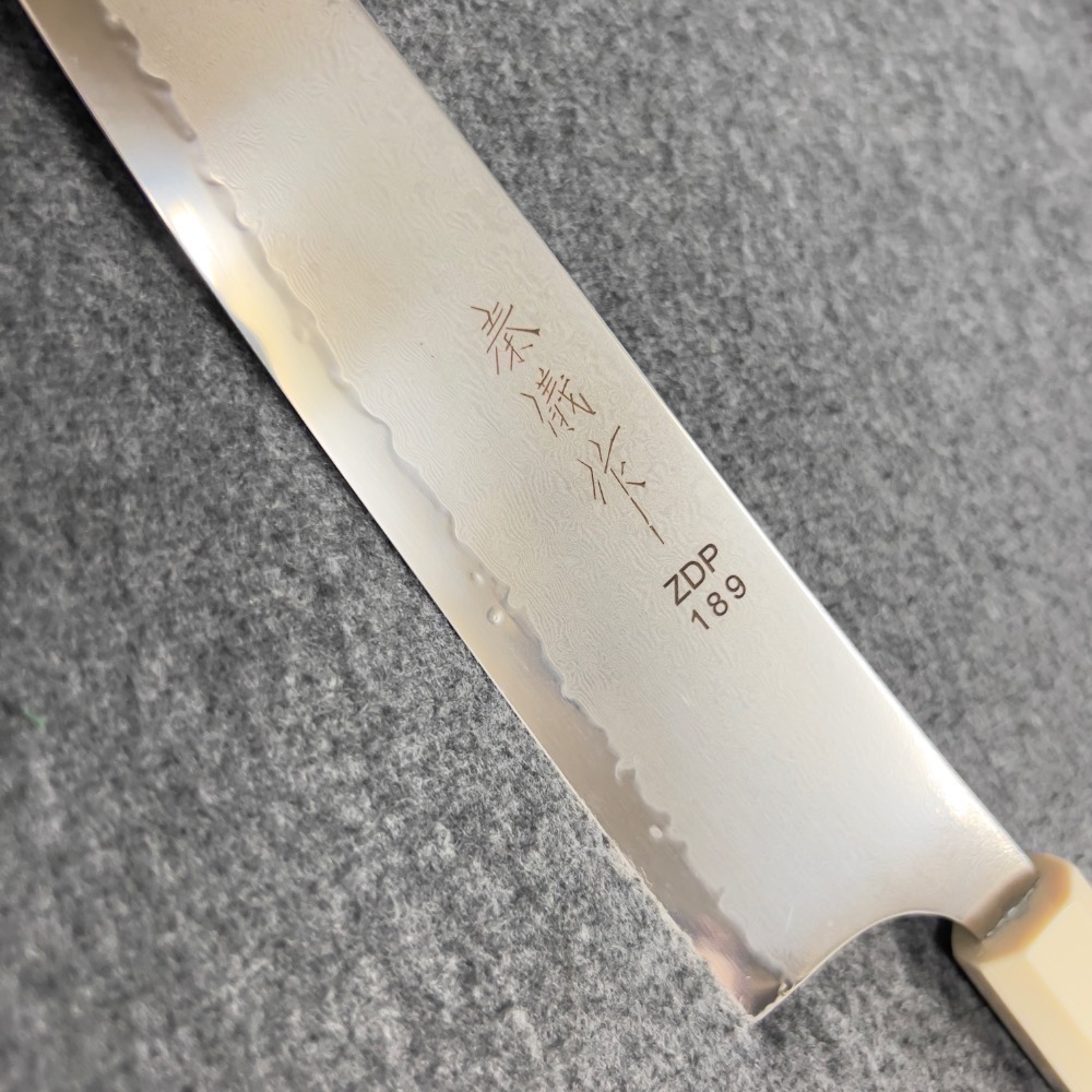 台中菜刀王 秦儀作ZDP-189大馬士劍型  牛刀240mm 270mm-細節圖4