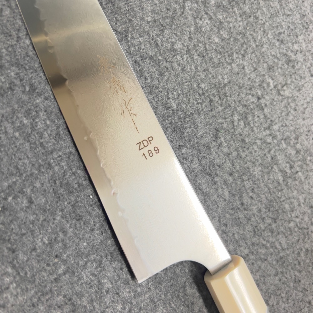 台中菜刀王 秦儀作ZDP-189大馬士劍型  牛刀240mm 270mm-細節圖3