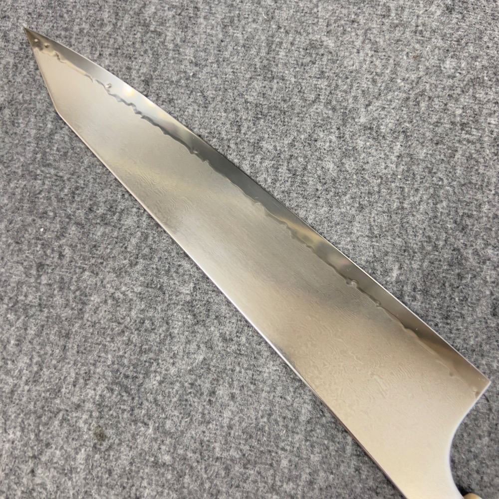 台中菜刀王 秦儀作ZDP-189大馬士劍型  牛刀240mm 270mm-細節圖5