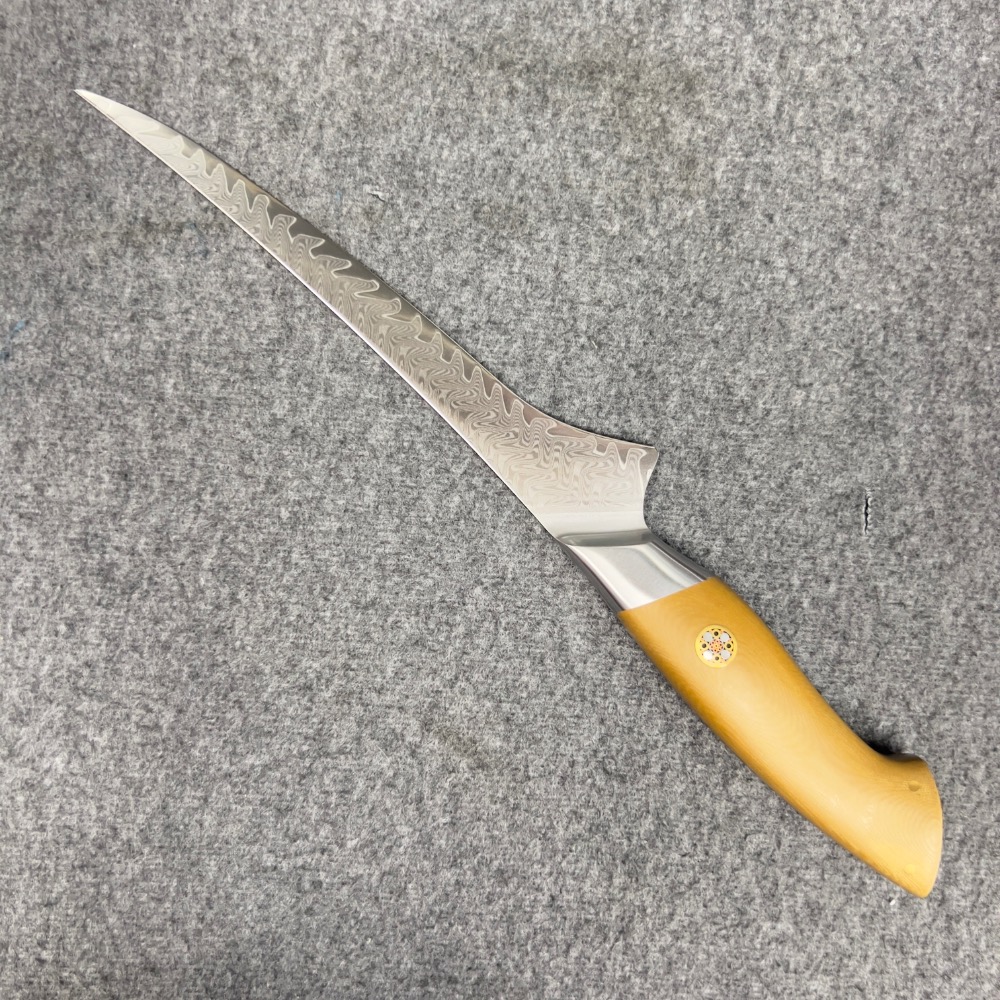 台中菜刀王  67層大馬士革 V10 魚刀 19cm-細節圖2