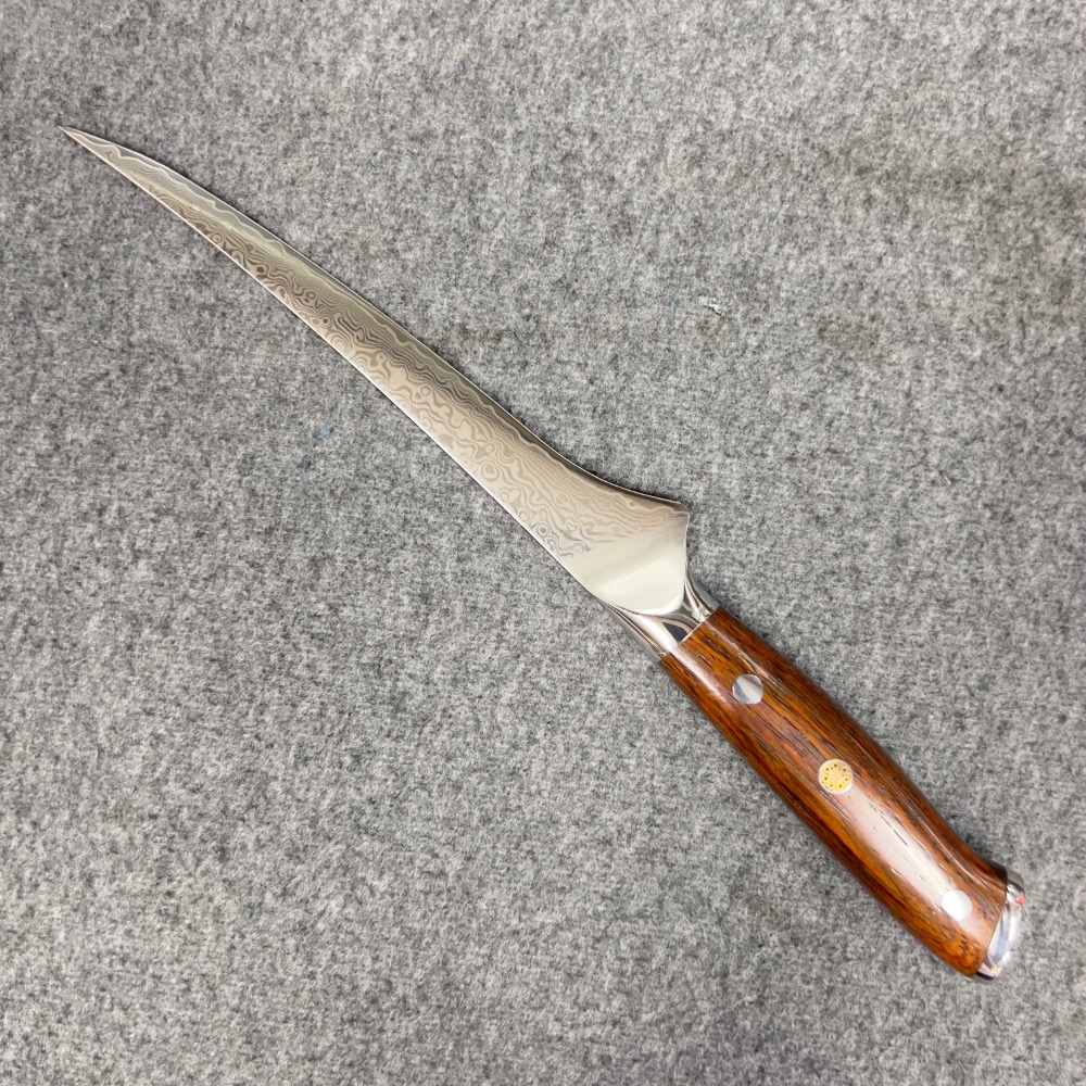 台中 菜刀王  67層大馬士革 V10 魚刀 18cm-細節圖2