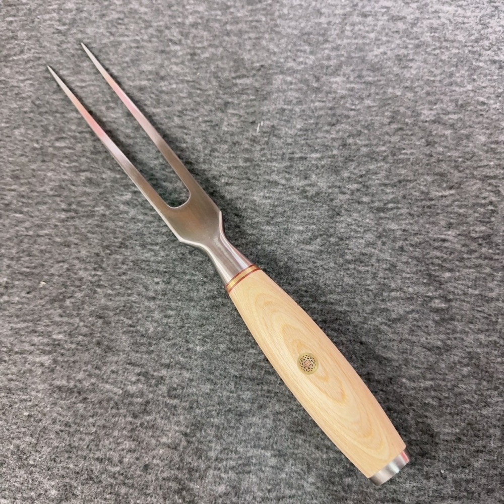 台中 菜刀王出品 鐵板刀叉組-彩柄（寬版）-細節圖6