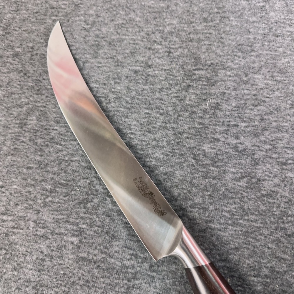 台中菜刀王出品 鐵板刀叉組 黑檀木（寬版）-規格圖5