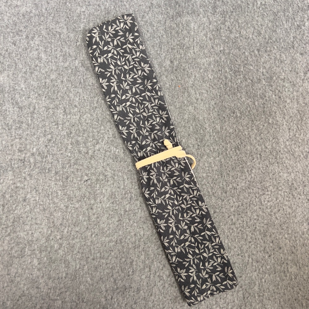 初心 黒檀盛箸·刺身筷｜黑檀筷鞘・附布卷收納-細節圖4