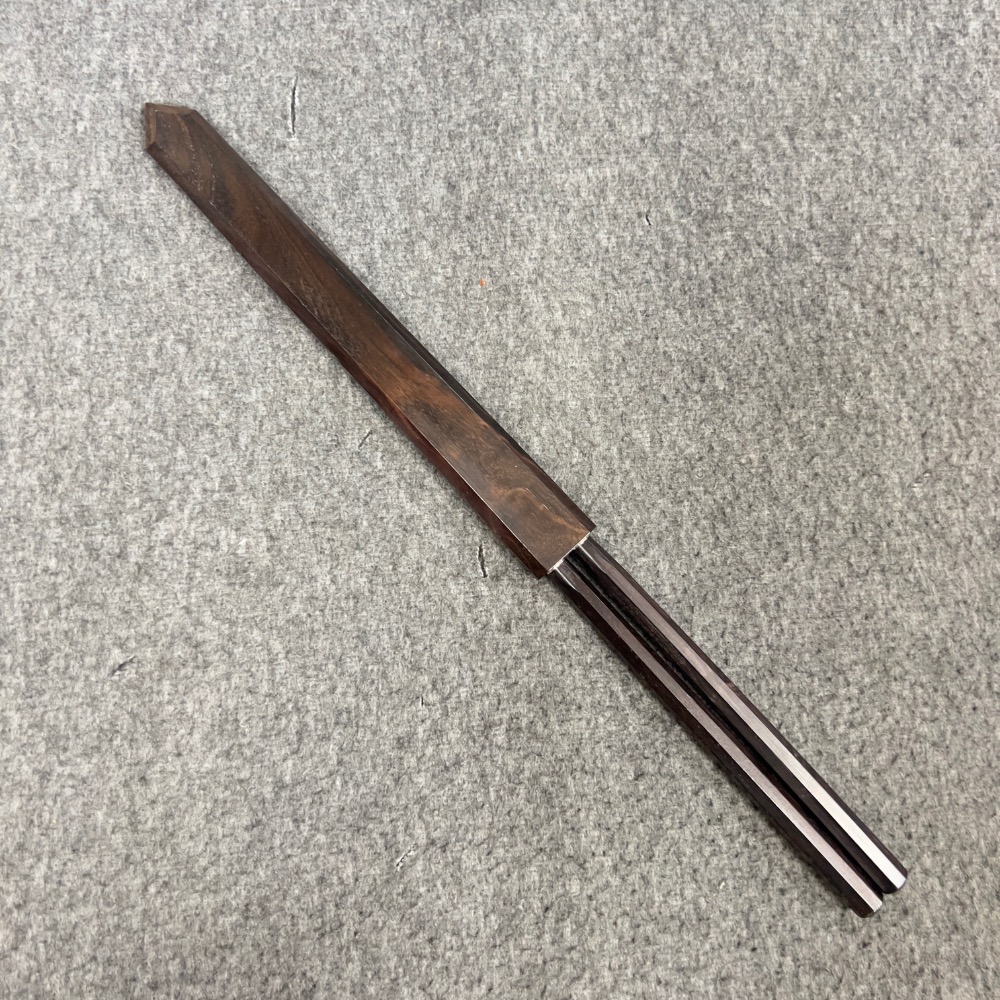 初心 黒檀盛箸·刺身筷｜黑檀筷鞘・附布卷收納-細節圖5
