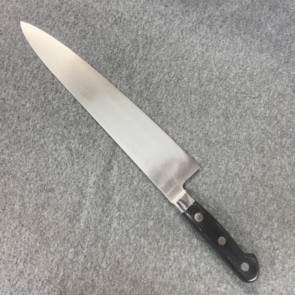 秦儀作口金柄洋式木柄牛刀300mm-細節圖2