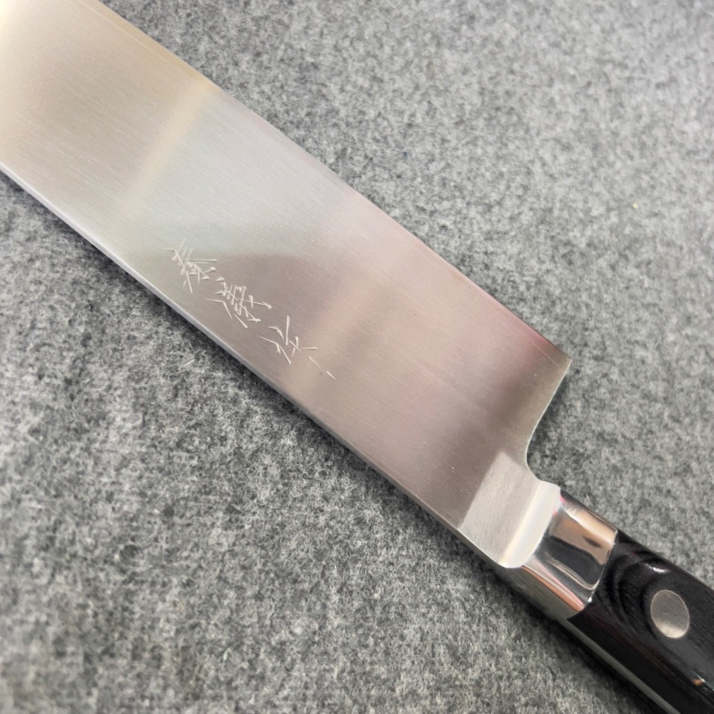 秦儀作口金柄洋式木柄牛刀300mm-細節圖3