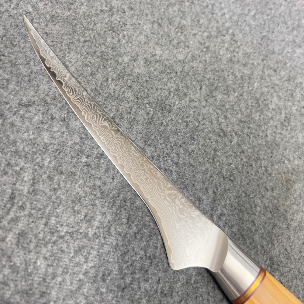 魚刀73層大馬士革鋼18.5cm-細節圖3