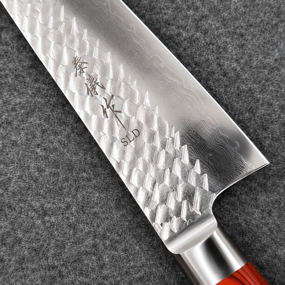 秦儀作新品～SLD 槌目積層口金牛刀 210.240.270mm-細節圖6