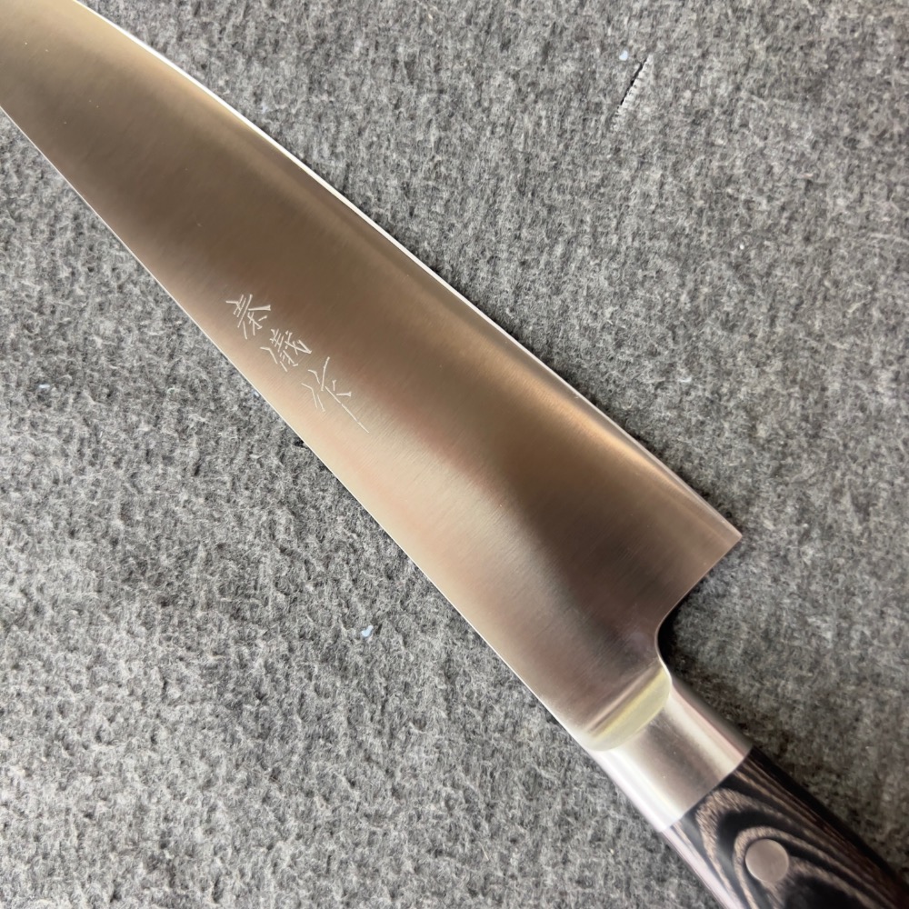 秦儀作口金柄洋式木柄牛刀240mm-細節圖3