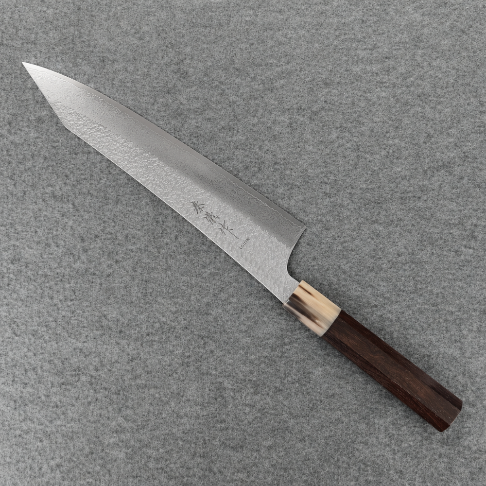 秦儀作VG10W大馬士革犁地劍型牛刀250mm-細節圖3