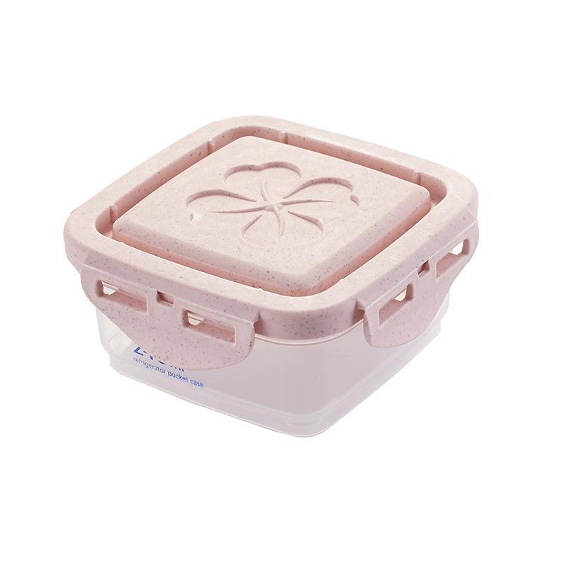 方形刻度儲物罐 保鮮罐 倉鼠 蜜袋鼯 松鼠 爬蟲 飼料保鮮罐 乾糧罐 收納罐 分類罐 易扣罐-細節圖4