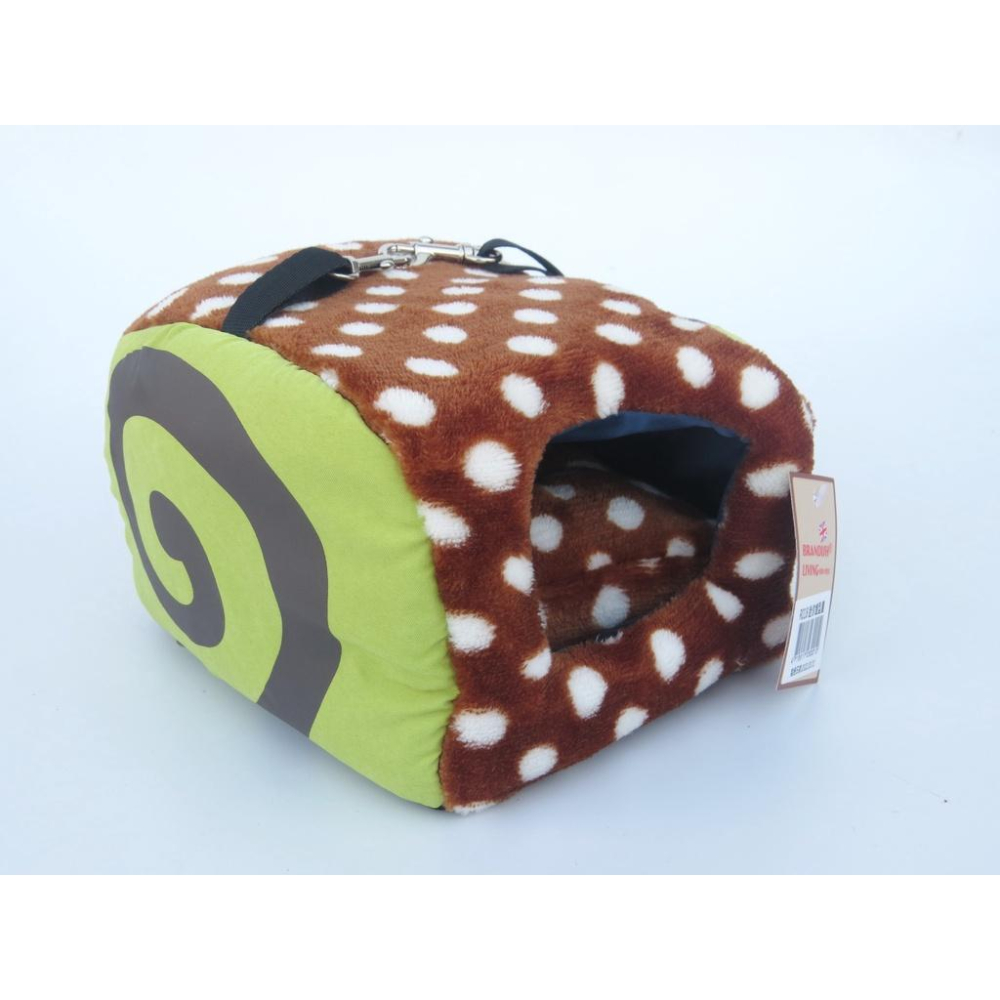 蜜袋鼯 松鼠 倉鼠 黃金鼠 寵物鼠 睡鼠 瑞士捲造型睡窩 小動物保暖睡窩-細節圖4