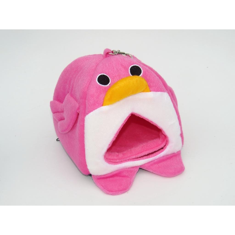 蜜袋鼯 松鼠 倉鼠 黃金鼠 寵物鼠 睡鼠 企鵝造型睡窩 可吊掛睡窩小動物保暖窩-細節圖4