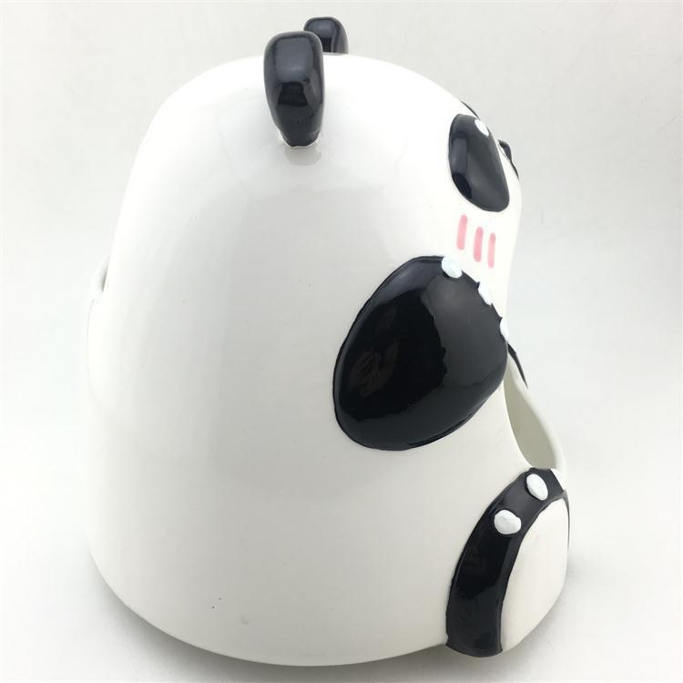 特大 熊貓造型陶瓷窩 龍貓 松鼠 蜜袋鼯 寵物鼠 黃金鼠 刺蝟倉鼠 小動物 消暑陶瓷冰屋-細節圖2